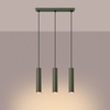 Lampa wisząca LAGOS 3L zielona oliwka
