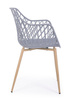 BIZZOTTO krzesło OPTIK szare