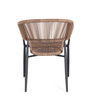 BIZZOTTO krzesło ogrodowe ALGAIDA         brązowe
