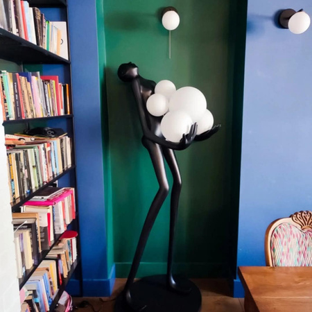 Lampa podłogowa WOMAN czarna 180 cm