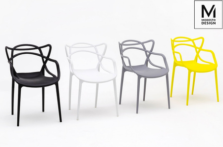 MODESTO krzesło HILO czarne-polipropylen