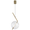 Lampa wisząca AMORE - 1 LED złota 24 cm