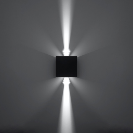 Kinkiet LUCA czarny LED IP54