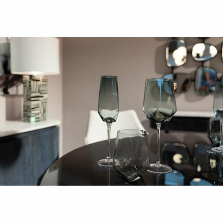 KARE komplet 4 kieliszków do szampana DIAMOND SMOKE 365 ml