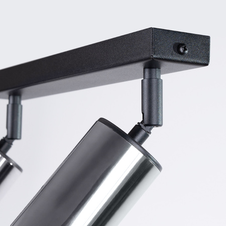 Plafon WINX 2 czarny/chrom