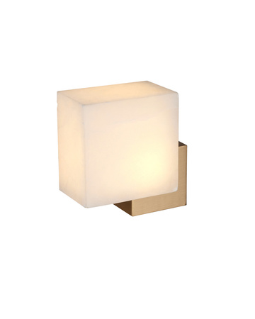 Lampa ścienna CUBO LED złota 18 cm