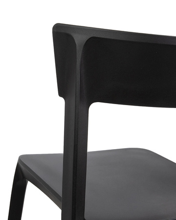 Krzesło JASPER czarne - polipropylen