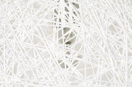 Lampa wisząca LUNA 110 biała - sznurek konopny