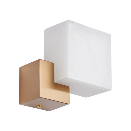 Lampa ścienna CUBO LED złota 18 cm