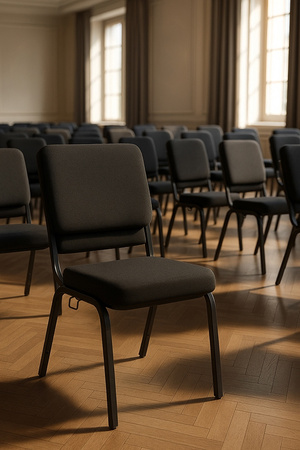 Krzesło bankietowe / konferencyjne SAMOS czarne