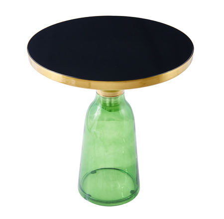 Stolik kawowy DOLCE zielono czarny 50 cm