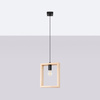 Lampa wisząca ARIES naturalne drewno