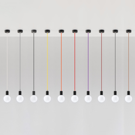 Lampa wisząca EDISON czarna