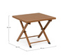 BIZZOTTO stolik ogrodowy TAYLOR brązowy