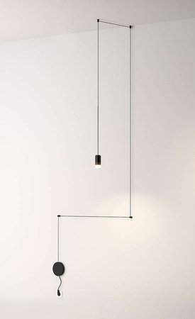 MOOSEE lampa ścienna FLUSSO WALL czarna