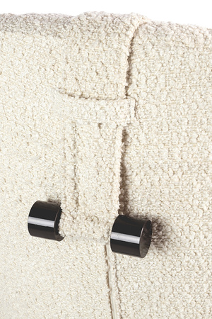 Fotel TEDDY GRAND z podnóżkiem beżowy - stal