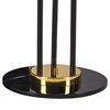 Lampa stojąca GOLDEN PIPE-3 czarno złota 180 cm