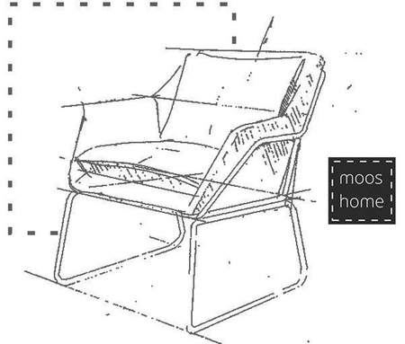 Fotel welurowy FLUENCE ciemna zieleń