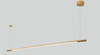 MAXLIGHT P0360D LAMPA WISZĄCA ORGANIC HORIZON 150CM ZŁOTA ŚCIEMNIALNA