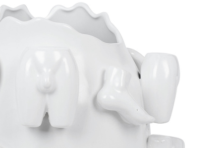 KARE wazon dekoracyjny BODY PARTS 37 cm biały