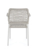 BIZZOTTO krzesło ogrodowe RAJADA białe