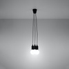 Lampa wisząca DIEGO 3 czarna