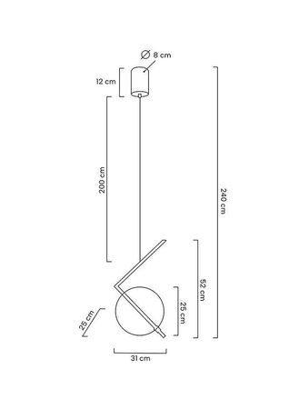 MOOSEE lampa wisząca ECHO złota