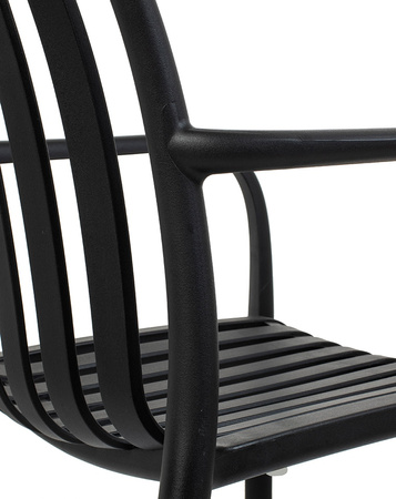 MODESTO krzesło STRIPS ARM czarne