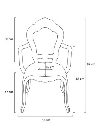 Krzesło KING ARM transparentne - poliwęglan
