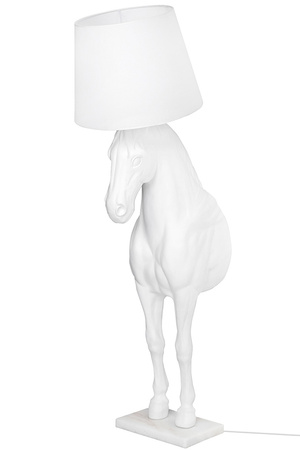 MOOSEE lampa podłogowa KOŃ HORSE STAND M biała - włókno szklane