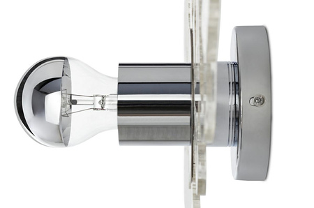 MOOSEE lampa ścienna ICE 3D transparentna