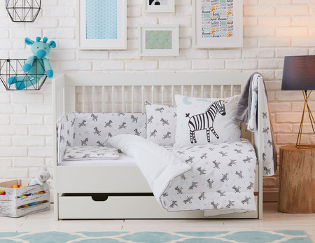 ZEBRY Ochraniacz do łóżeczka