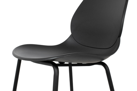 Krzesło ARIA czarne - polipropylen, metal
