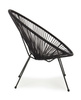 BIZZOTTO krzesło ogrodowe PARKER czarne
