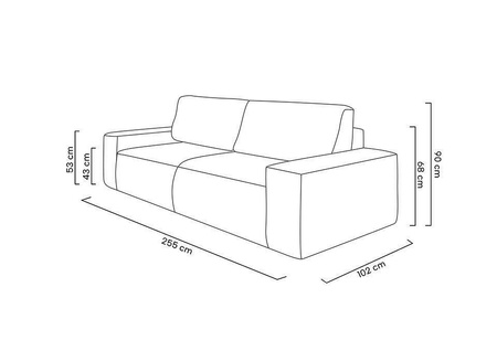 Sofa PILLOW z funkcją spania - II grupa tkanin