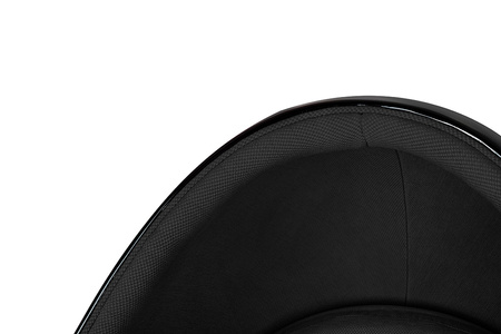 Fotel OVALIA BLACK czarny - włókno szklane, metal