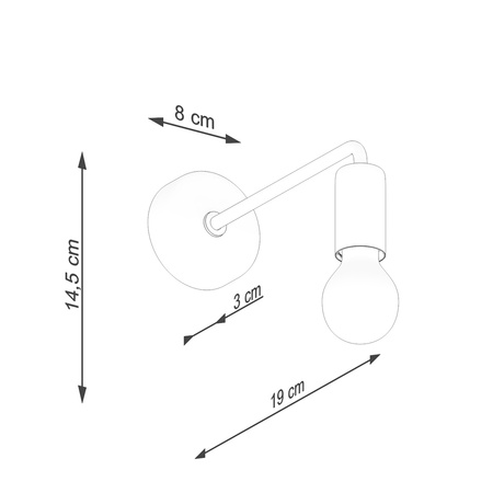 Kinkiet NORAH czarny