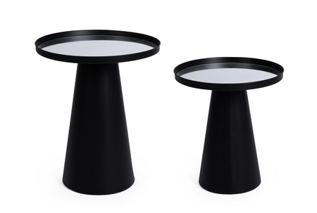BIZZOTTO zestaw stolików kawowych REFLEX  czarny
