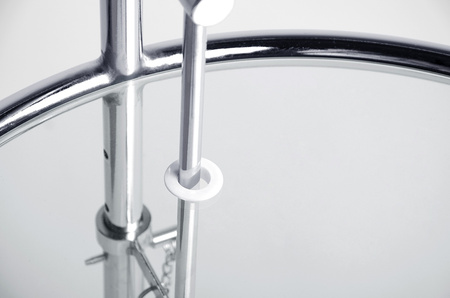 Stolik GREY chromowany - stal galwanizowana, szkło