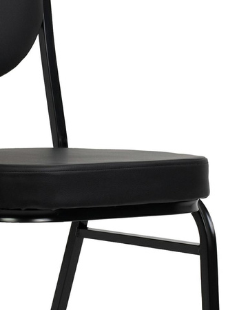Krzesło bankietowe / konferencyjne HEBE czarne