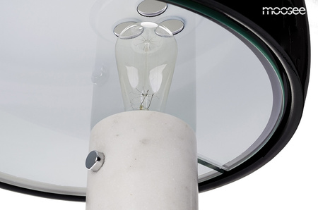 MOOSEE lampa stołowa PEAK MARBLE - marmur, metal, szkło