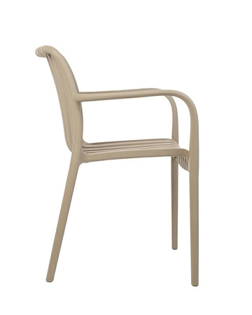 MODESTO krzesło STRIPS ARM beżowe