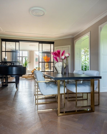 RICHMOND podstawa do stołu U szczotkowane złoto