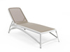 NARDI leżak ogrodowy ATLANTICO biały /    beżowy