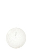 Lampa wisząca LUNA 40 biała - sznurek konopny