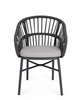 BIZZOTTO krzesło ogrodowe ODIVELAS        czarne