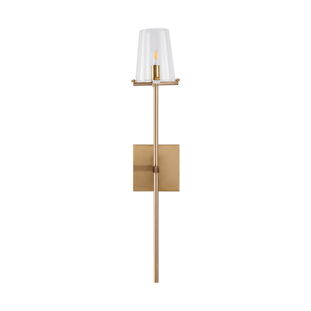 Lampa ścienna CLASSICO złota szklany klosz 62 cm