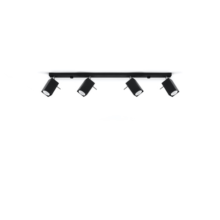 Plafon MERIDA 4L czarny