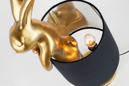 KARE lampa stołowa RABBIT 68 cm złota / czarna