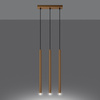Lampa wisząca PASTELO 3L złota